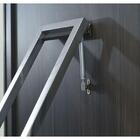 Mesa Dobrável Retrátil De Parede 140x89 Base Inox - Ébano