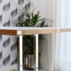 Mesa Dobrável Retrátil De Parede Inox 140x89 Branco/noronha