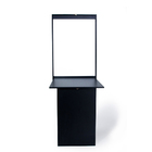 Mesa Dobrável Retrátil De Parede Retangular Em Mdf Preta - Mó