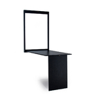 Mesa Dobrável Retrátil De Parede Retangular Em Mdf Preta - Mó