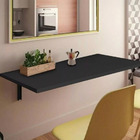 Mesa Dobravél Retratil Preto P/ Cozinha Moderna Planejada.