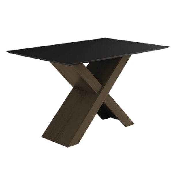 Mesa Dubai 1,35m Dobuê Castanho / Black