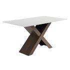 Mesa Dubai 1,60m Dobuê Castanho / Off White