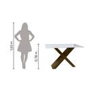 Mesa Dubai 1,60m Off White/carvalho Dobuê