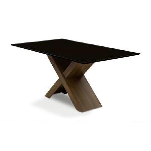 Mesa Dubai 1,80m Dobuê Castanho / Black