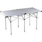 Mesa Dupla Dobrável Para Camping Mor 3412 Andorra 140cm Alumí