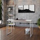 Mesa Dynamica 120x50x75cm Estrutura Branca