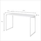 Mesa Dynamica 120x50x75cm Estrutura Branca