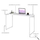 Mesa Dynamica 120x50x75cm Estrutura Branca