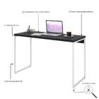 Mesa Dynamica 120x50x75cm Estrutura Branca