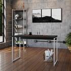 Mesa Dynamica 120x50x75cm Estrutura Branca