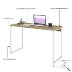 Mesa Dynamica 120x50x75cm Estrutura Branca