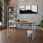 Mesa Dynamica 120x50x75cm Estrutura Branca