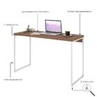 Mesa Dynamica 120x50x75cm Estrutura Branca