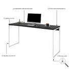 Mesa Dynamica 150x50x75cm Estrutura Branca