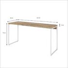 Mesa Dynamica 150x50x75cm Estrutura Branca