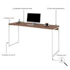 Mesa Dynamica 150x50x75cm Estrutura Branca