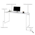 Mesa Dynamica 150x50x75cm Estrutura Branca