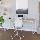 Mesa Dynamica Diretor 180x60x75cm Estrutura Branca