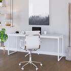 Mesa Dynamica Diretor 180x60x75cm Estrutura Branca