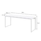 Mesa Dynamica Diretor 180x60x75cm Estrutura Branca