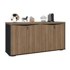 Mesa E Balcão 4 Portas Cuiabá Nogal Preto