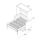 Mesa E Cama De Casal Vertical Forman Branco/freijó
