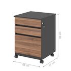 Mesa E Gaveteiro Bela Noce Preto