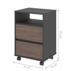 Mesa E Gaveteiro Compass Freijó Preto