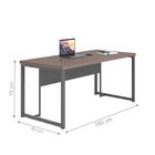 Mesa E Gaveteiro Compass Freijó Preto