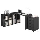 Mesa E Gaveteiro Para Escritório Haarlem Preto