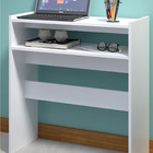 Mesa E Suporte Notebook Branco Home De Parede Aéreo