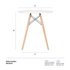 Mesa Eames - 70 Cm - Branco