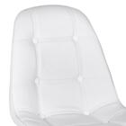 Mesa Eames Com Tampo De Vidro 120 Cm + 5 Cadeiras Estofadas E