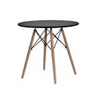 Mesa Eames De Mdf Preto- 80cm