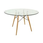 Mesa Eames Eiffel Redonda 90cm - Vidro
