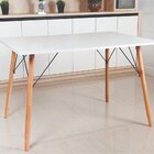 Mesa Eames Eiffel Retangular 80 X 1,20 Mt Branca