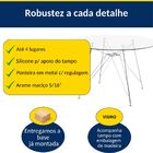 Mesa Eames Ferro Eiffel Cromada De Jantar Ou Cozinha Para 4 L