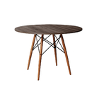 Mesa Eiffel Design Charles Eames Redonda 110cm Amêndoa Base M