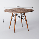 Mesa Eiffel Wood Amêndoa 110 Cm