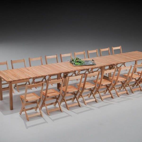 Mesa Elástica Expansiva Texas Eucalipto Modulável