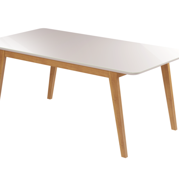 Mesa Elegance Candian Canto Copo Tampo Vidro 120cm Jcm Movela