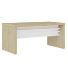 Mesa Elegante Para Escritório Executivo 1,6m Tamburato Carval