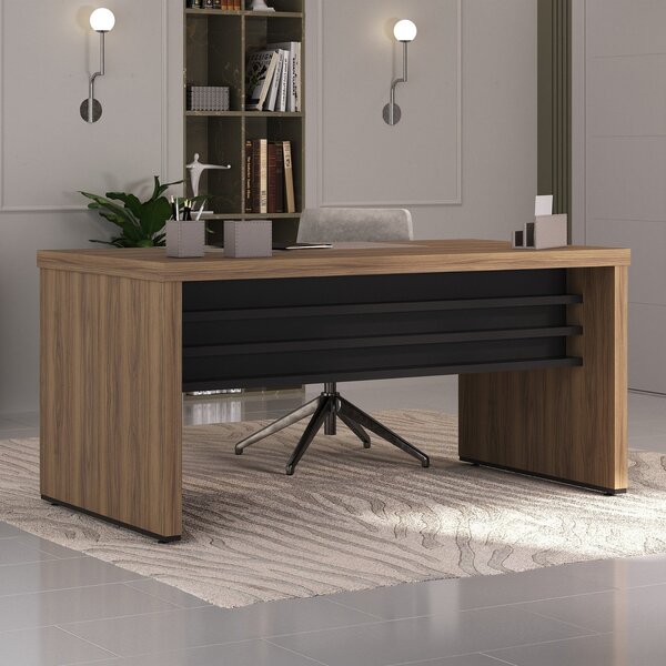 Mesa Elegante Para Escritório Executivo 1600 Cm Em Tamburato