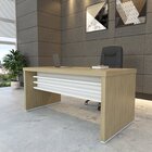 Mesa Elegante Para Escritório Executivo Tamburato 158,5cm Car