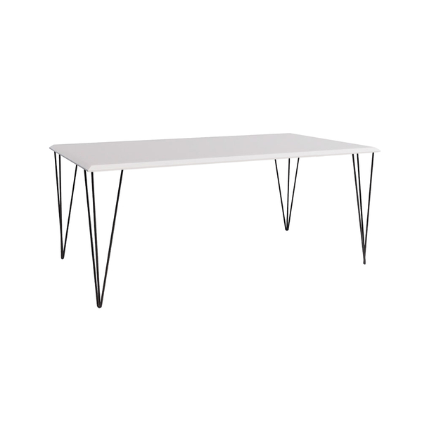Mesa Elen Tampo Retangular 150 X 90 Cm De Madeira Branco New