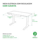 Mesa Elétrica Motorizada Para Desktop Regulável Até 80kg - Br