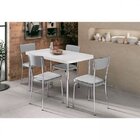 Mesa Em Formica M-863  Branco/cromado