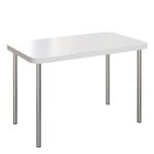 Mesa Em Formica M-863  Branco/cromado