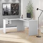 Mesa Em L 120 Friza Branco